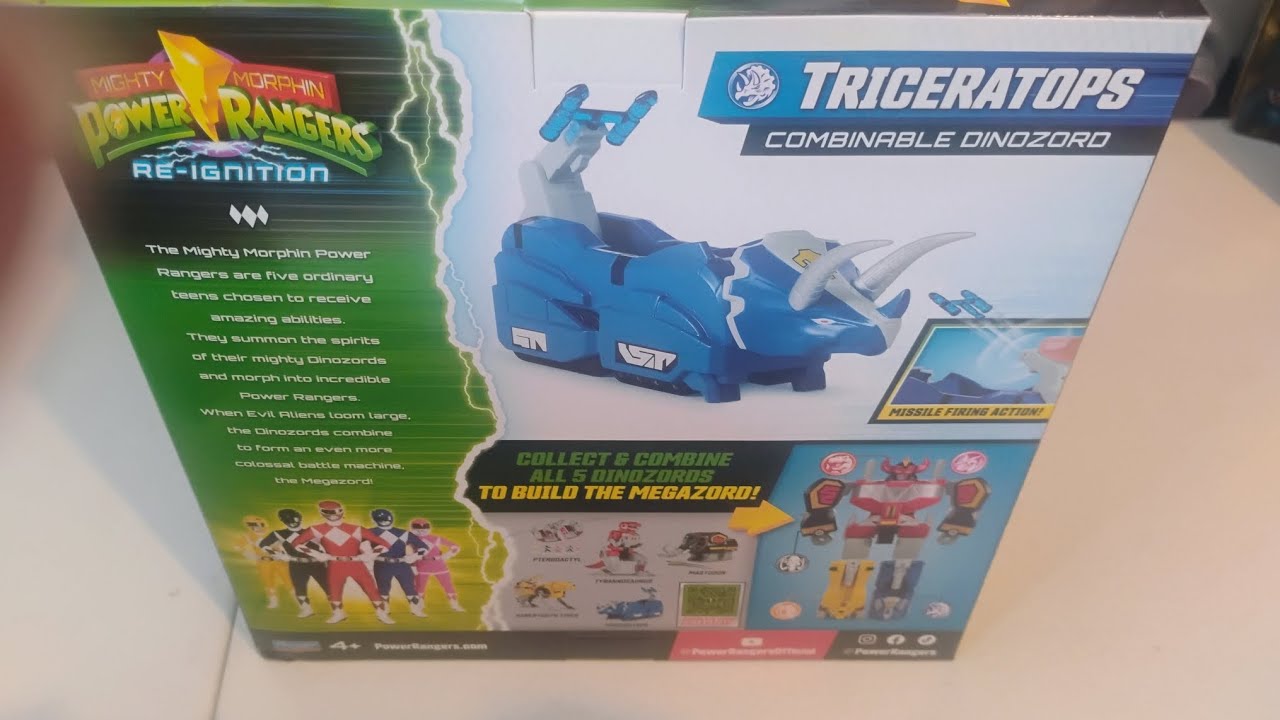 Mighty morphing power rangers Triceratops zord  