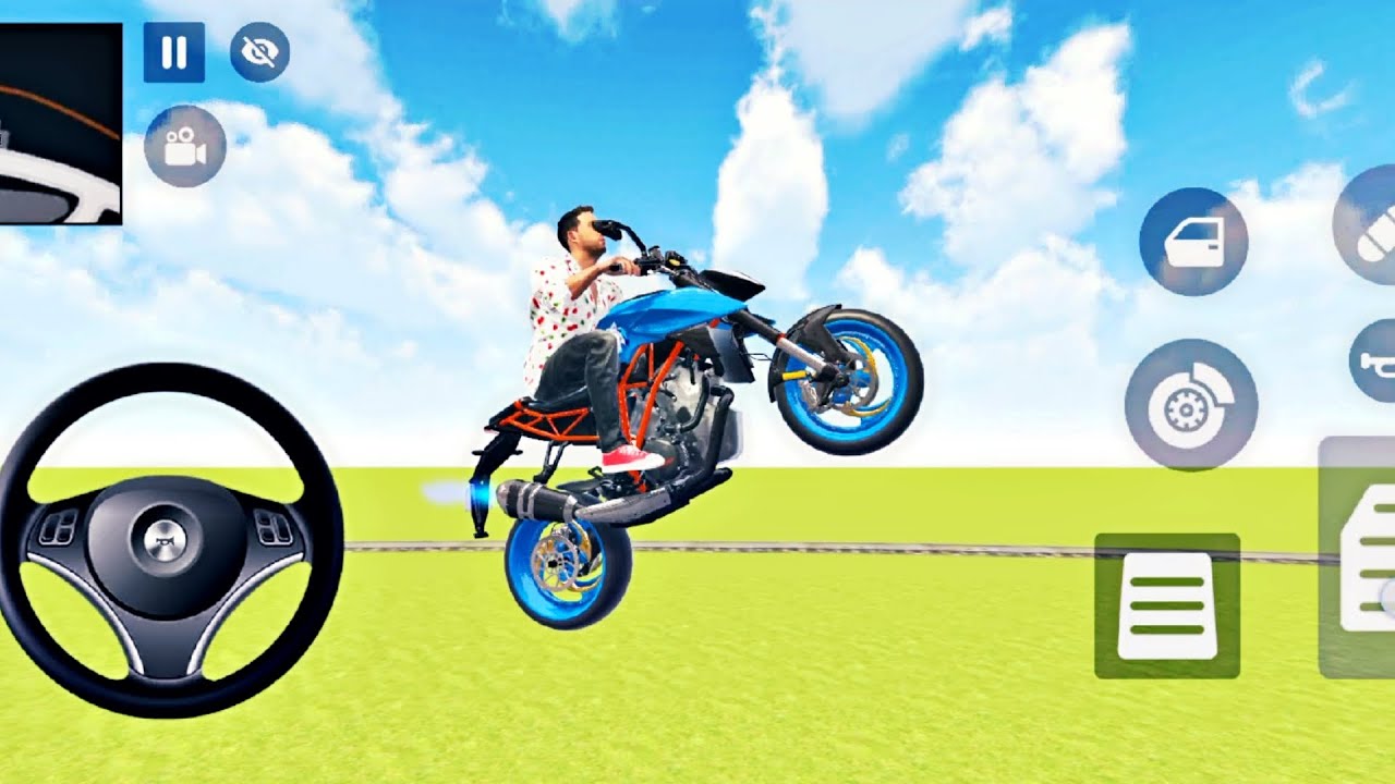🎉 Car Bike Game: Hulk, Spiderman, Goku Monster Car Modified 🥰 3D Bike Driving Racing 🏎️ Police Car 