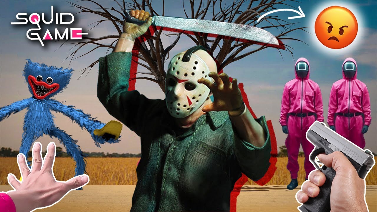 SQUID GAME ESCAPES CRAZY JASON VOORHEES IN REAL LIFE (Epic Parkour POV Chase)
