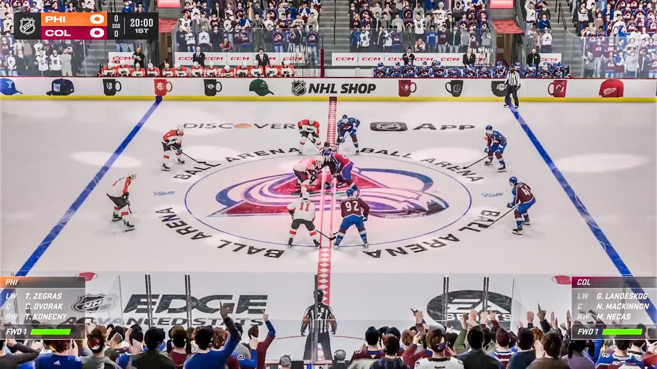 Colorado Avalanche vs Philadelphia Flyers 1/23/2026 NHL 26 Gameplay