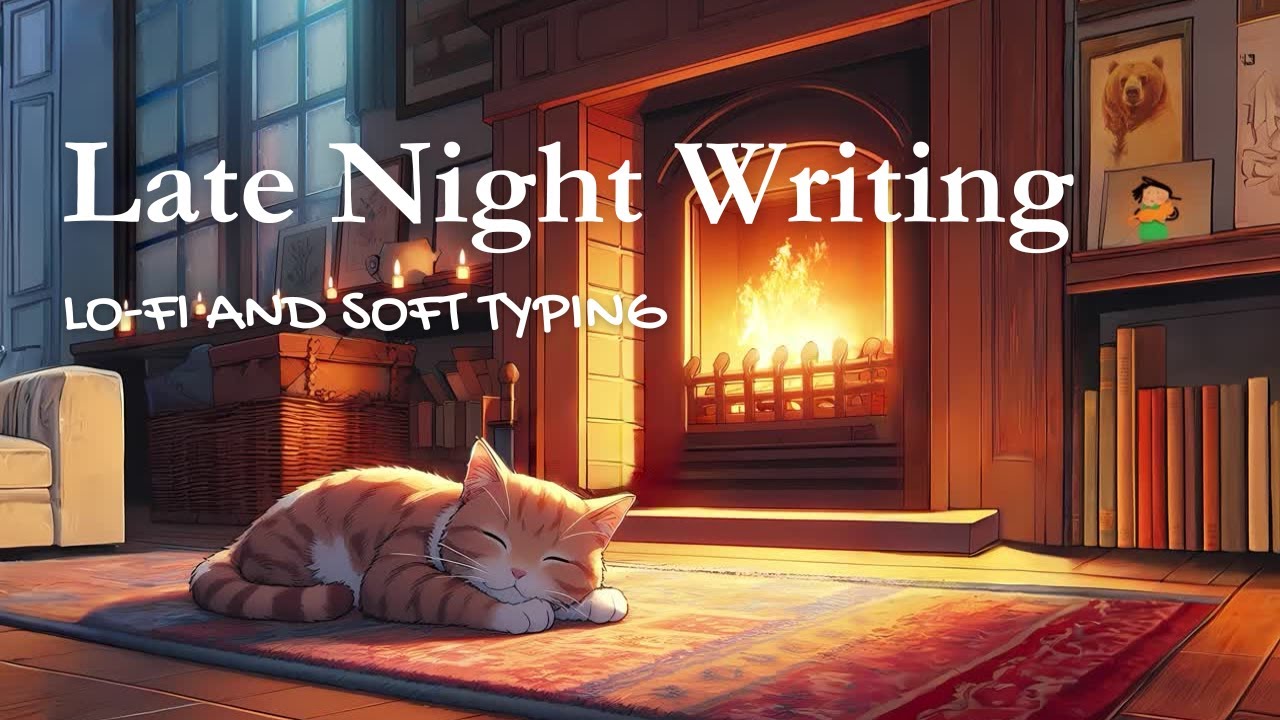 Late Night Writing With Lo-Fi & Soft ASMR Typing ✨ | Cozy Focus Session