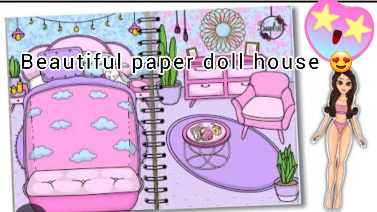 Beautiful Sophia's paper doll house 