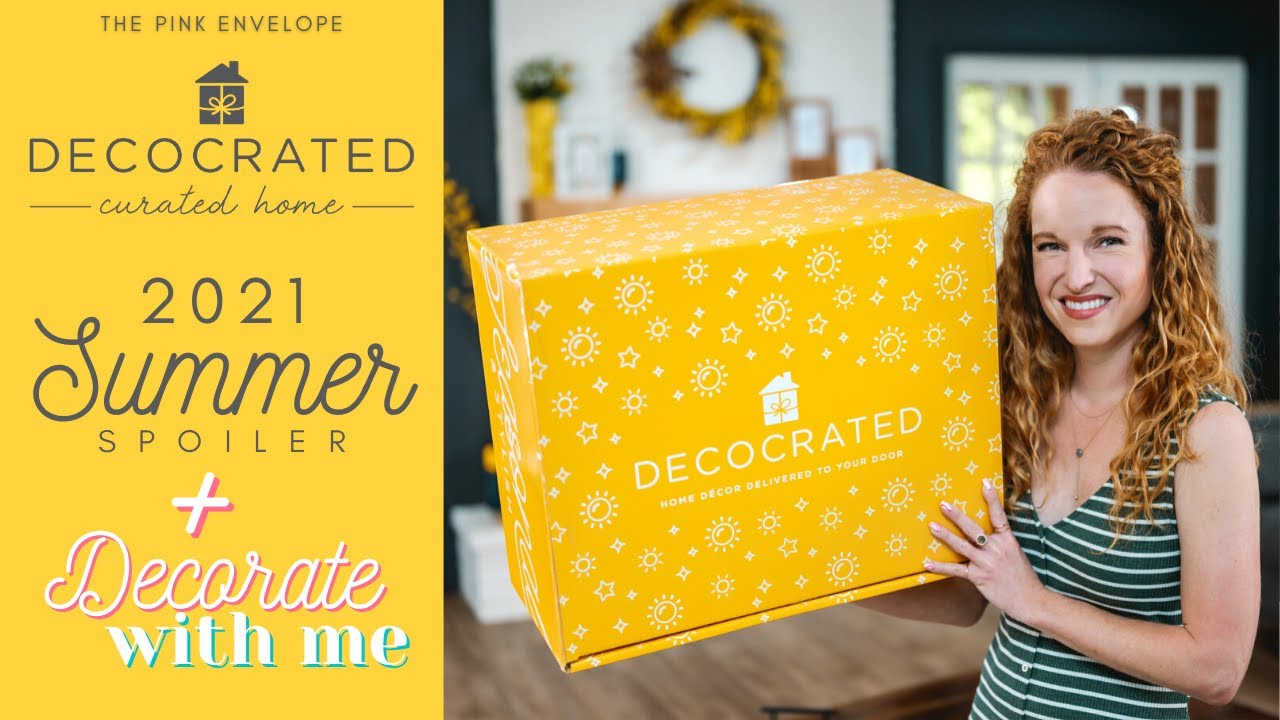 DecoCrated Summer 2021 Unboxing *Spoiler* + Decorate with Me Summer