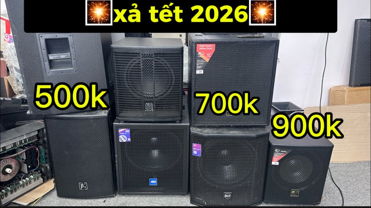 Xả loa chơi tết 500k bộ dàn - sub trầm bass40 bãi đức xịn