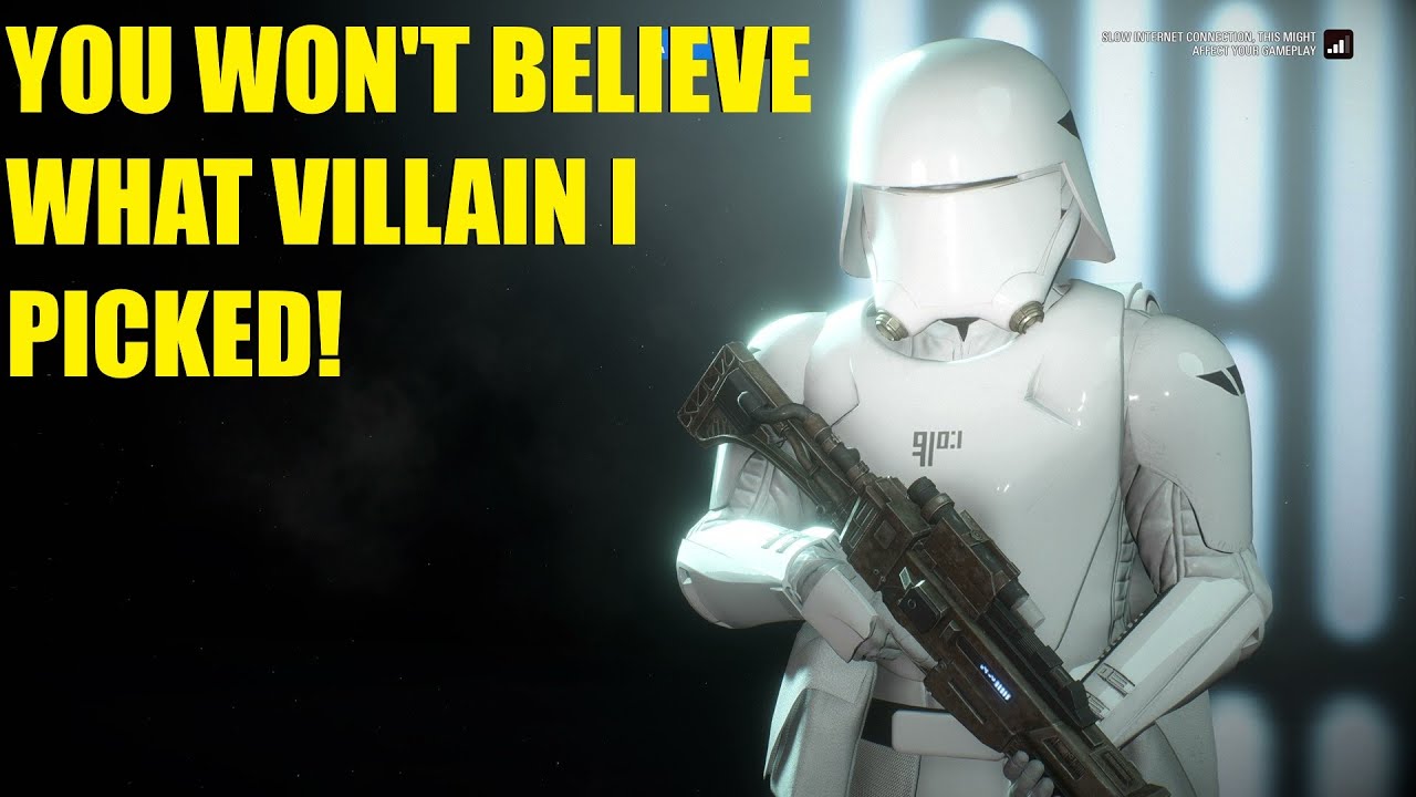 You won't BELIEVE what Villain I just picked on Star Wars Battlefront 2