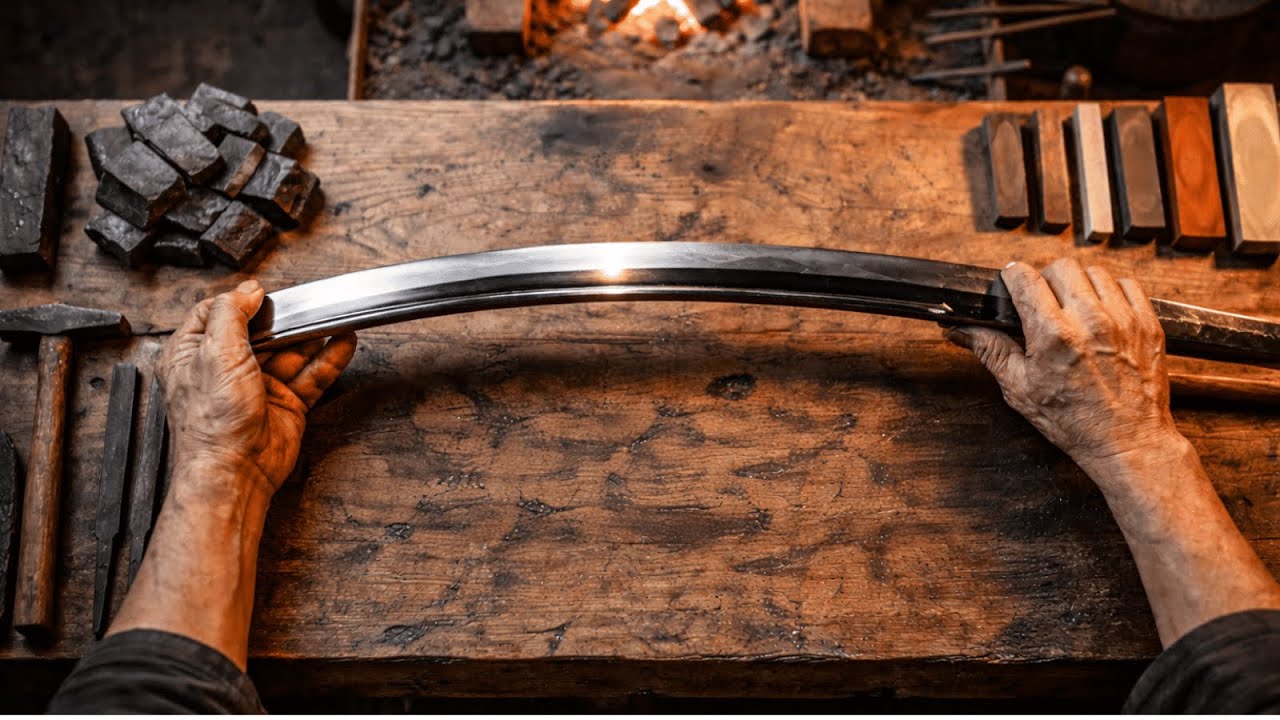 Inside the Japanese Sword Factory – How Katanas Are Forged From Iron Ore to Final Cut Test