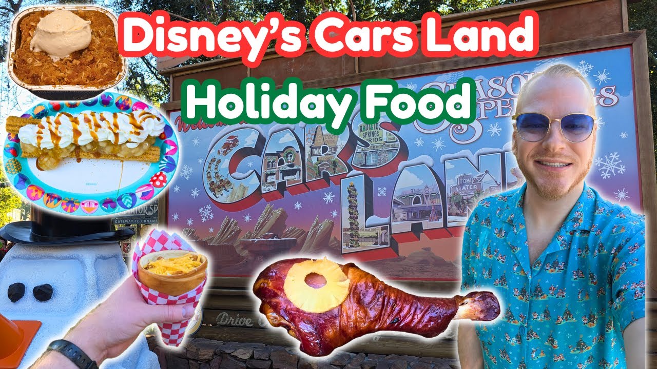 Праздничная еда в парке Cars Land от Disney! Еда в стиле California Adventure в Радиатор-Спрингс ...
