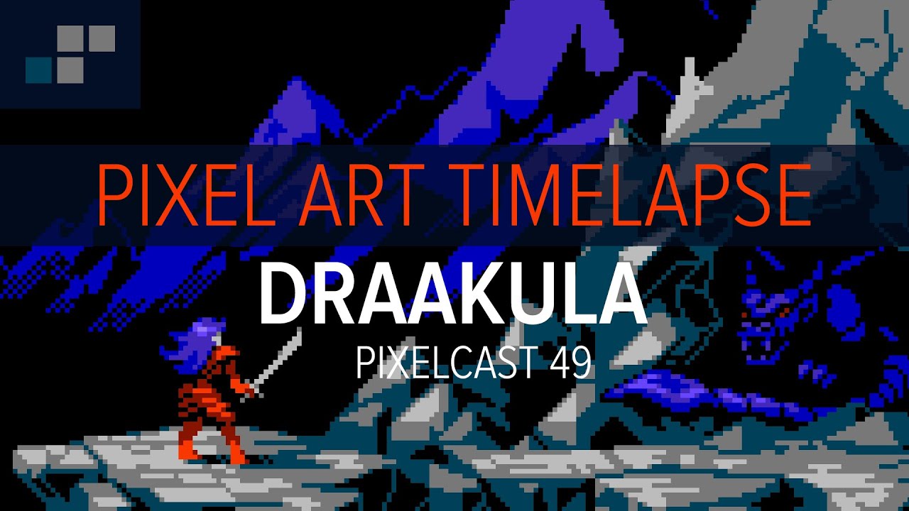 Pixel Art Timelapse | Draakula - Pixelcast 49