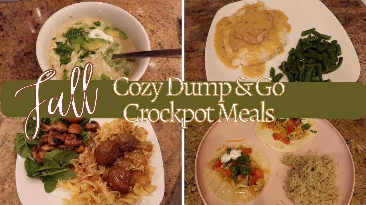 *NEW FALL DUMP & GO CROCKPOT MEALS**COOK WITH ME**HOMEMAKING MOTIVATION**EASY MEALS FOR BUSY MOMS*