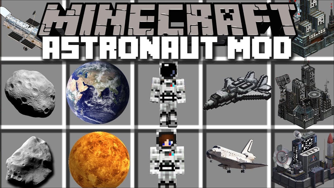 Minecraft ASTRONAUT MOD / FLY TO OUTER SPACE AND VISIT PLANETS!! Minecraft