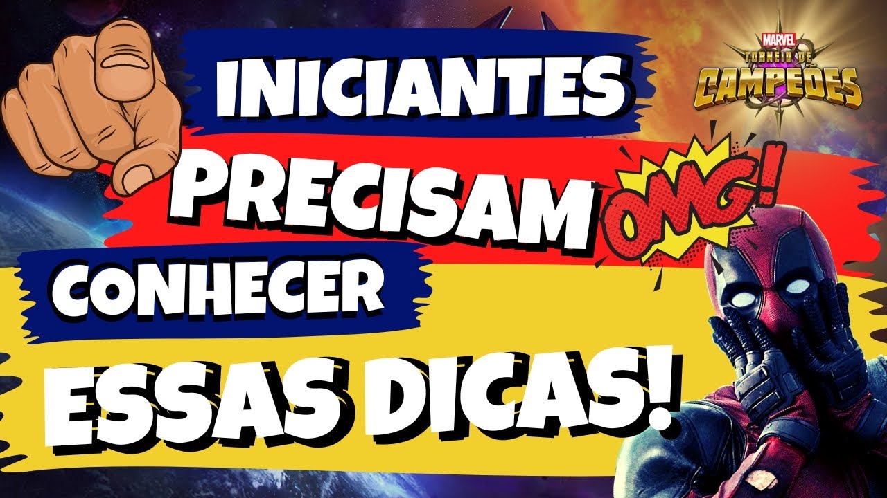 DICAS PARA INICIANTES • COMECE BEM NO JOGO • MARVEL TORNEIO DE CAMPEÕES