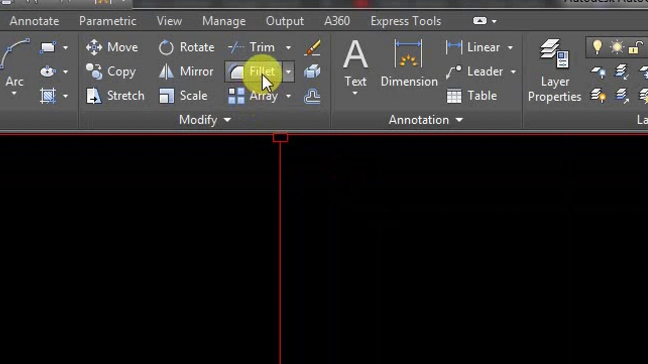 How to use Fillet command in Auto CAD (CAD Basic Tutorial)