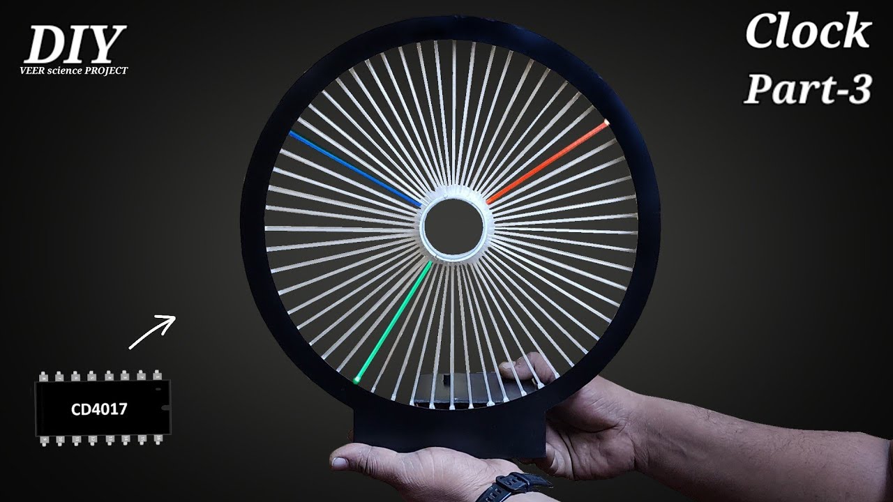 DIY Incredible Clock#how to make Clock using 4017#beautiful clock Part-3