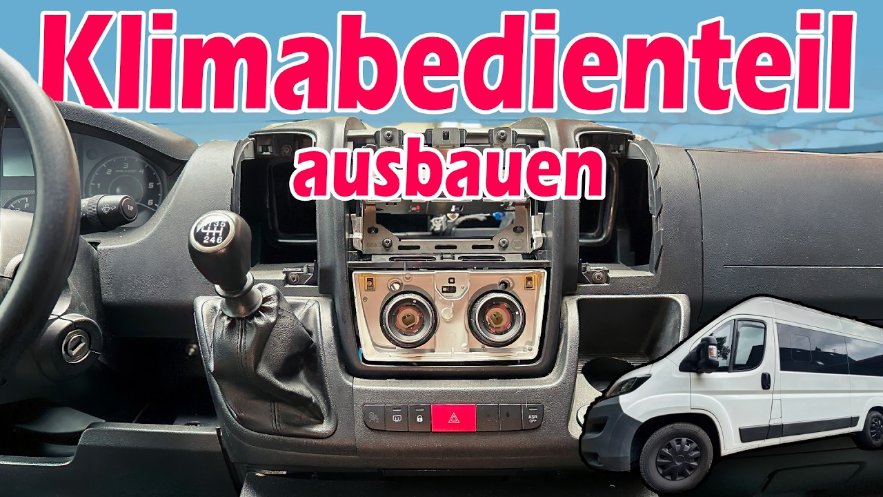 Klimabedienteil ausbauen Ducato, Jumper, Boxer