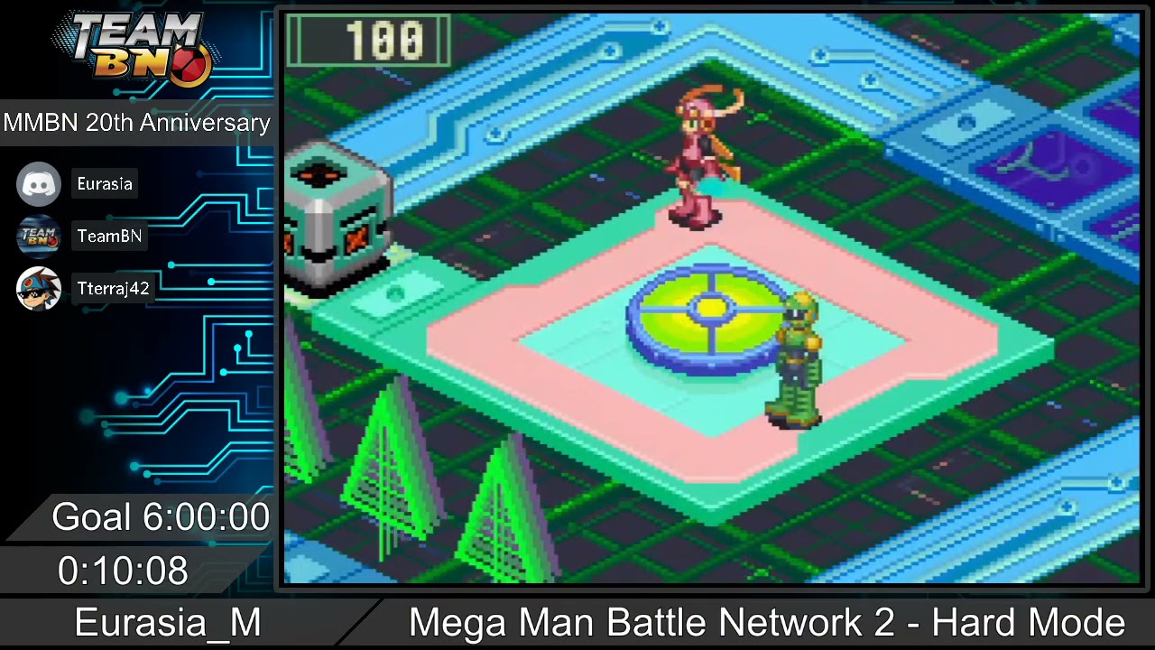 Mega Man Battle Network 2 - Hard Mode Speedrun for TeamBN's 600% Marathon! (Part 1/2)