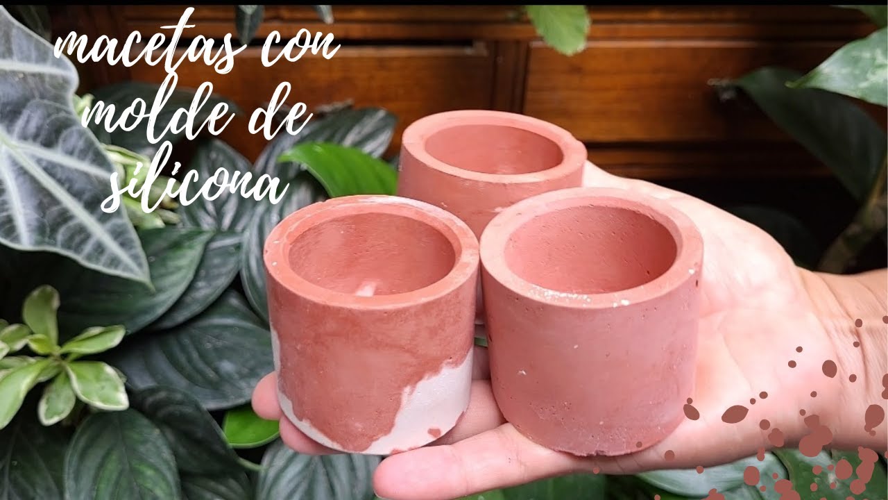 MACETAS CON MOLDE DE SILICONA// 4 Formas diferentes!