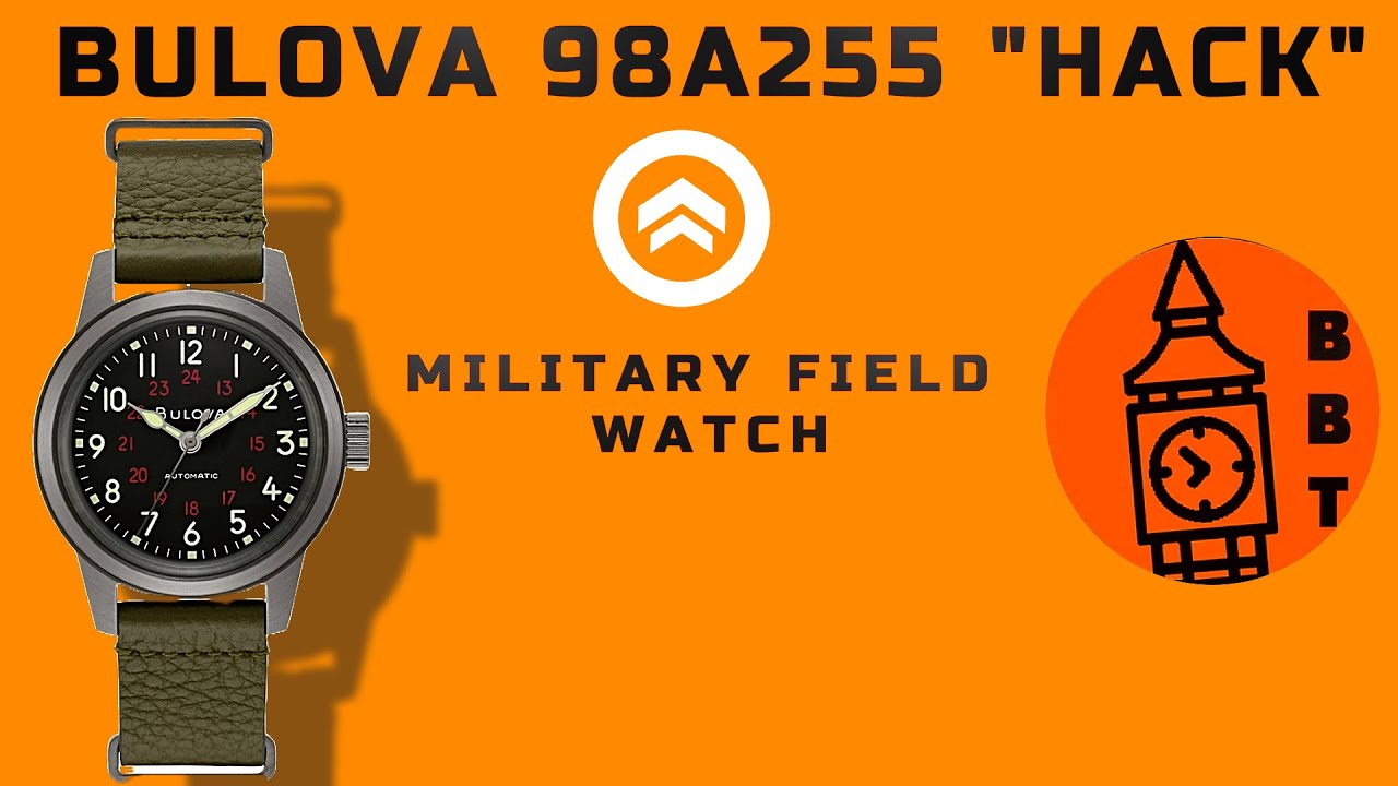BULOVA HACK 98A255. MILITARY FIELD WATCH