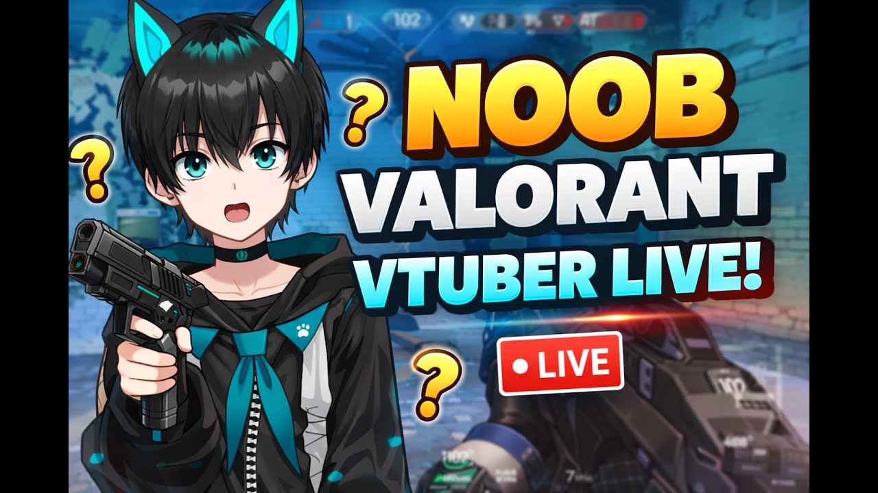Noob VALORANT VTuber Midday Live 🔴 | Male VTuber Learning Ranked | Chill & Fun