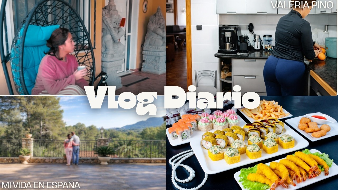 UN DIA EN MI VIDA | RUTINA DIARIA, PRIMERA VEZ HACIENDO SUSHI, ESTUDIO Y CENA CASERA 🍣📚