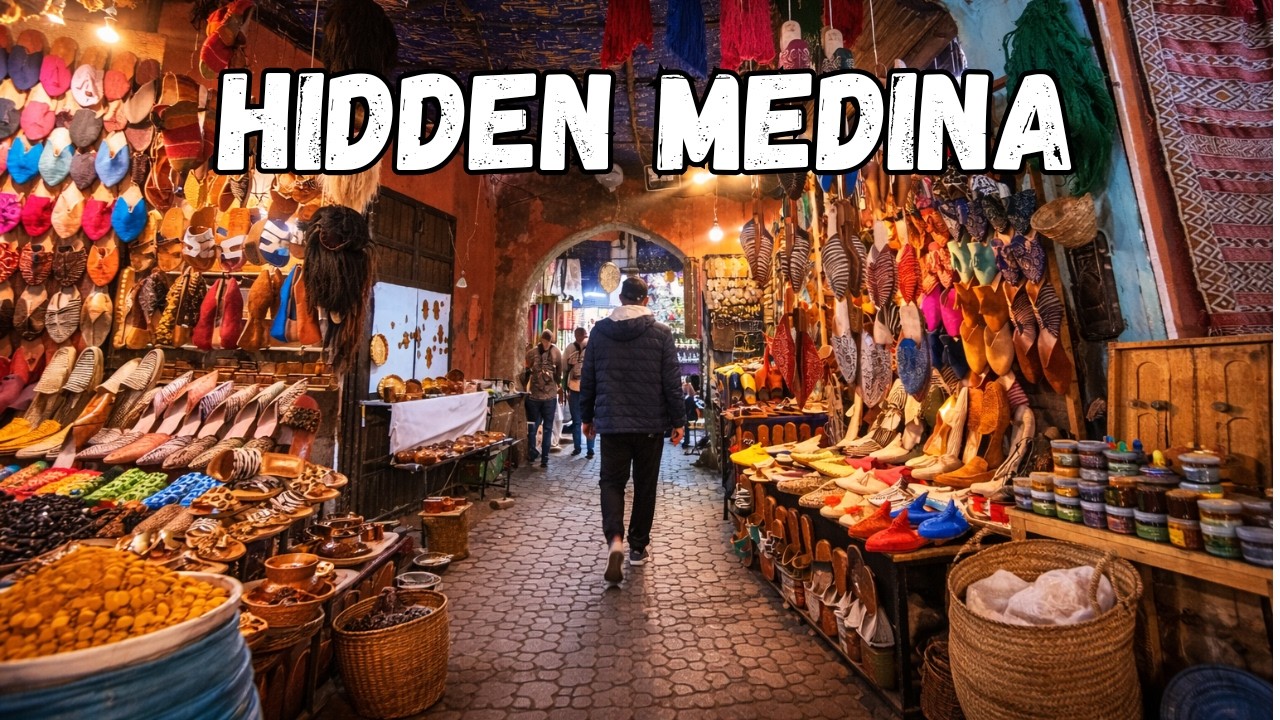 Marrakech Medina Walk 4K 🇲🇦 | Around Riad Larouss Street Ambience