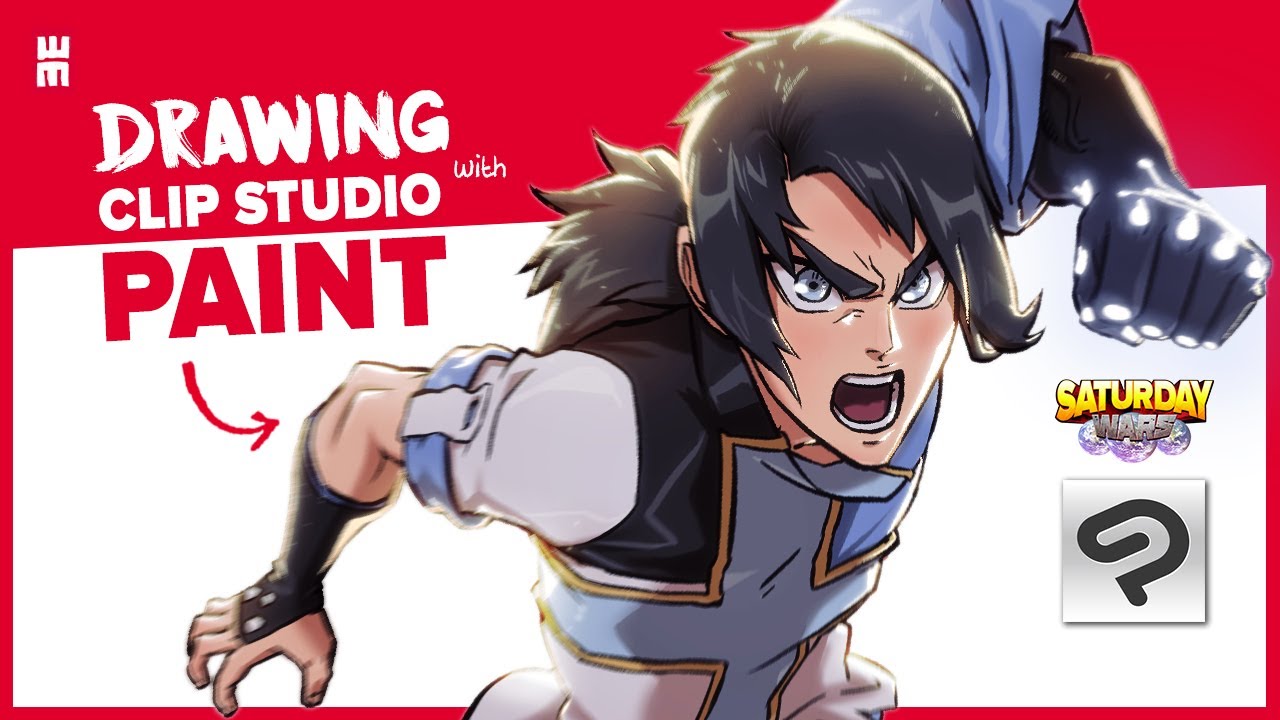 How to Draw Dynamic Characters in Clip Studio Paint | Saturday Wars