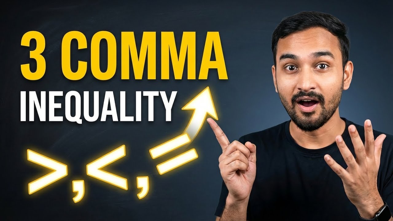 Inequality Reasoning: Simple Inequality (3 Comma) | SSC & Bank | Lec 7