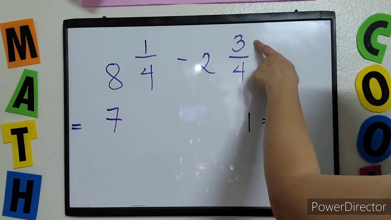 TAGALOG: Addition & Subtraction of Mixed Numbers #TeacherA #MathinTagalog