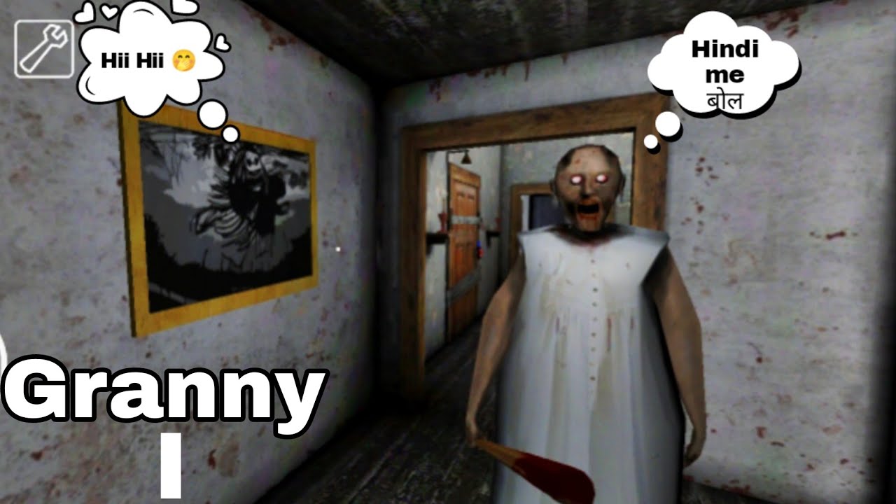 Granny But Speak in Hindi Challenge Full Horror Gameplay 😱