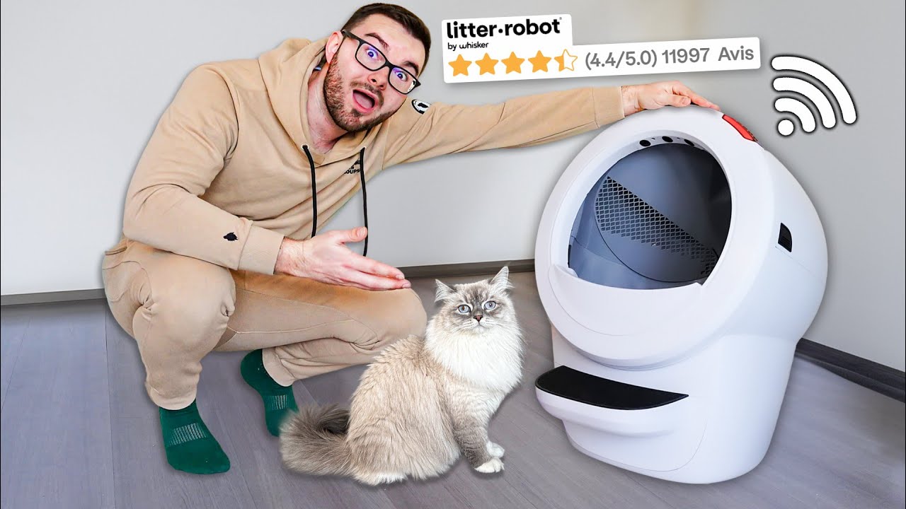 Je teste une LITIÈRE CONNECTÉ Litter-Robot ! (c'est une dinguerie)