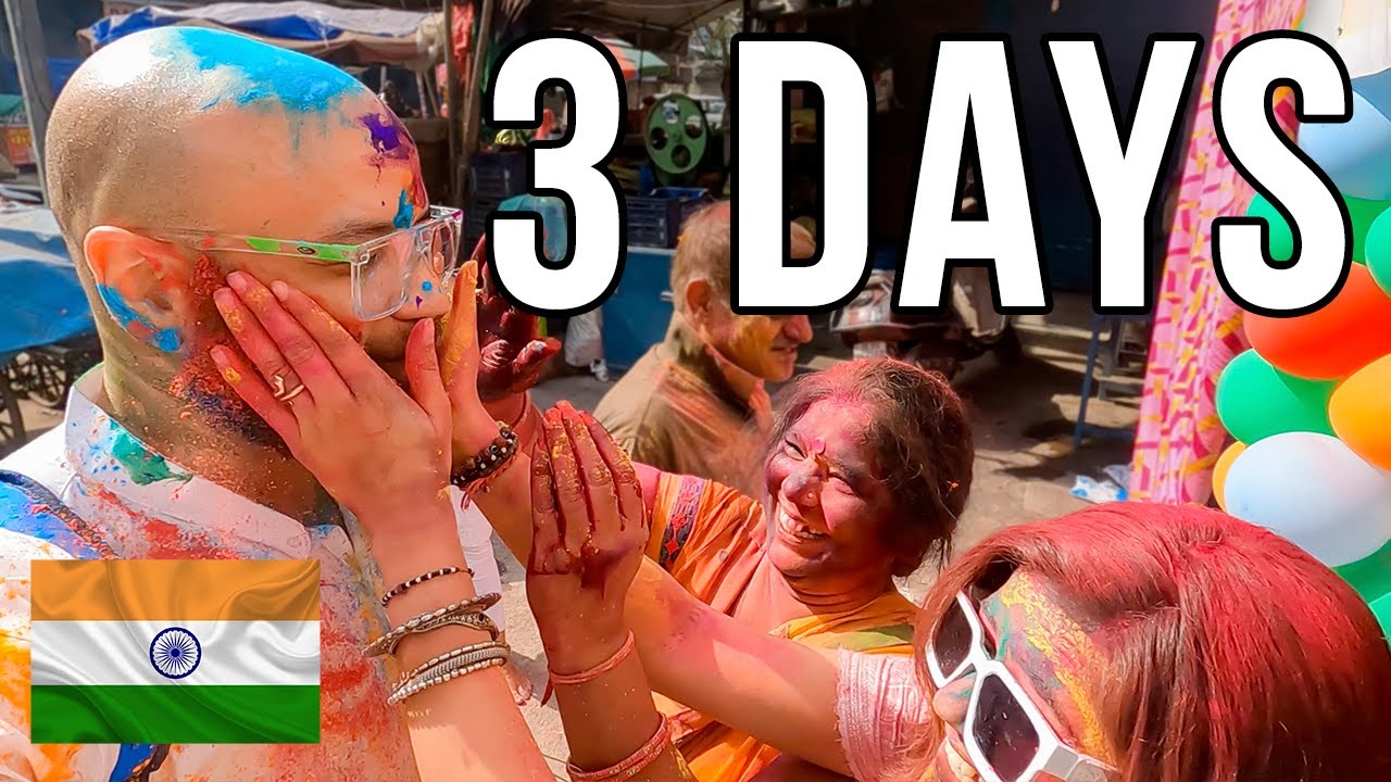 Americans in India's FIRST FULL Holi experience! 🇮🇳