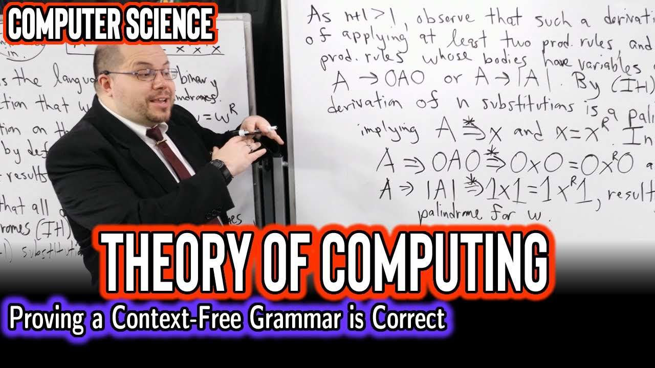 Proving a Context-Free Grammar is Correct (Theory of Computing)