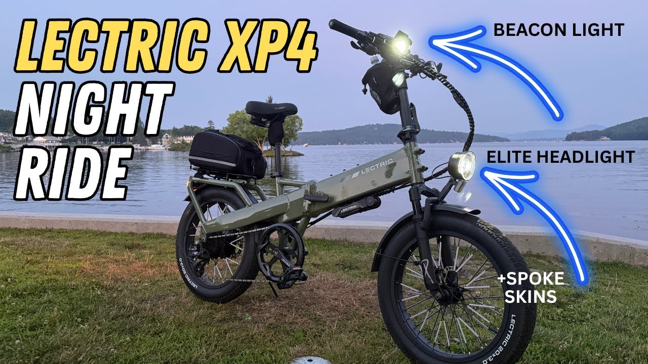 ⚡Testing the Lectric XP4 at Night🌘💡