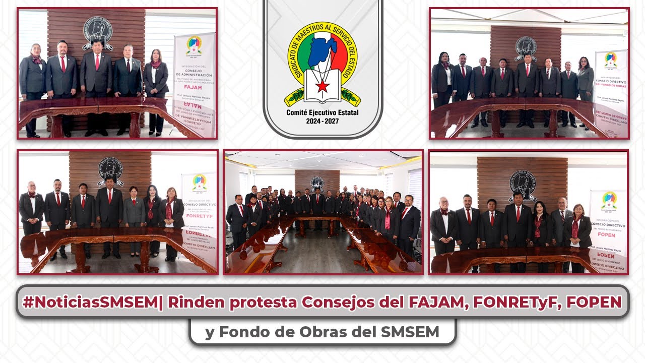 Rinden protesta Consejos del FAJAM, FONRETyF, FOPEN y Fondo de Obras del SMSEM