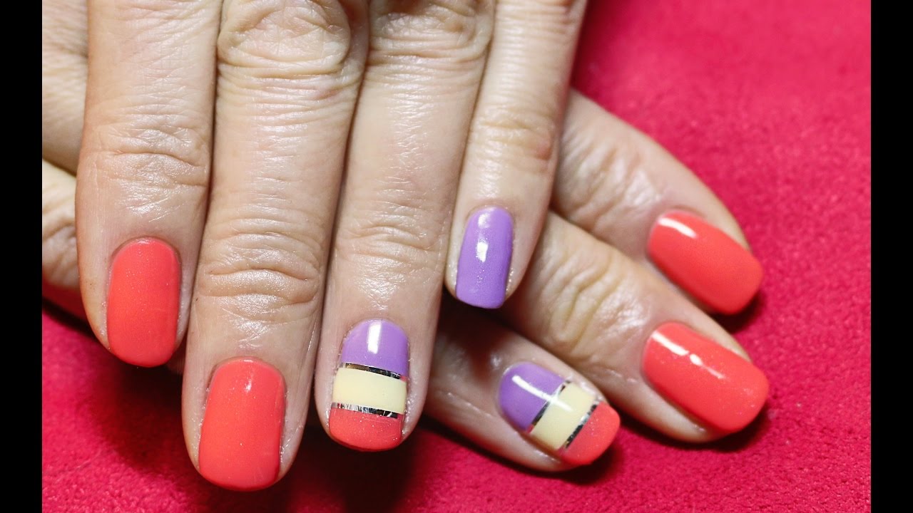 Striping Tape Nail Art (Nail DESIGN CON NASTRO ADESIVO) smalto semipermanente