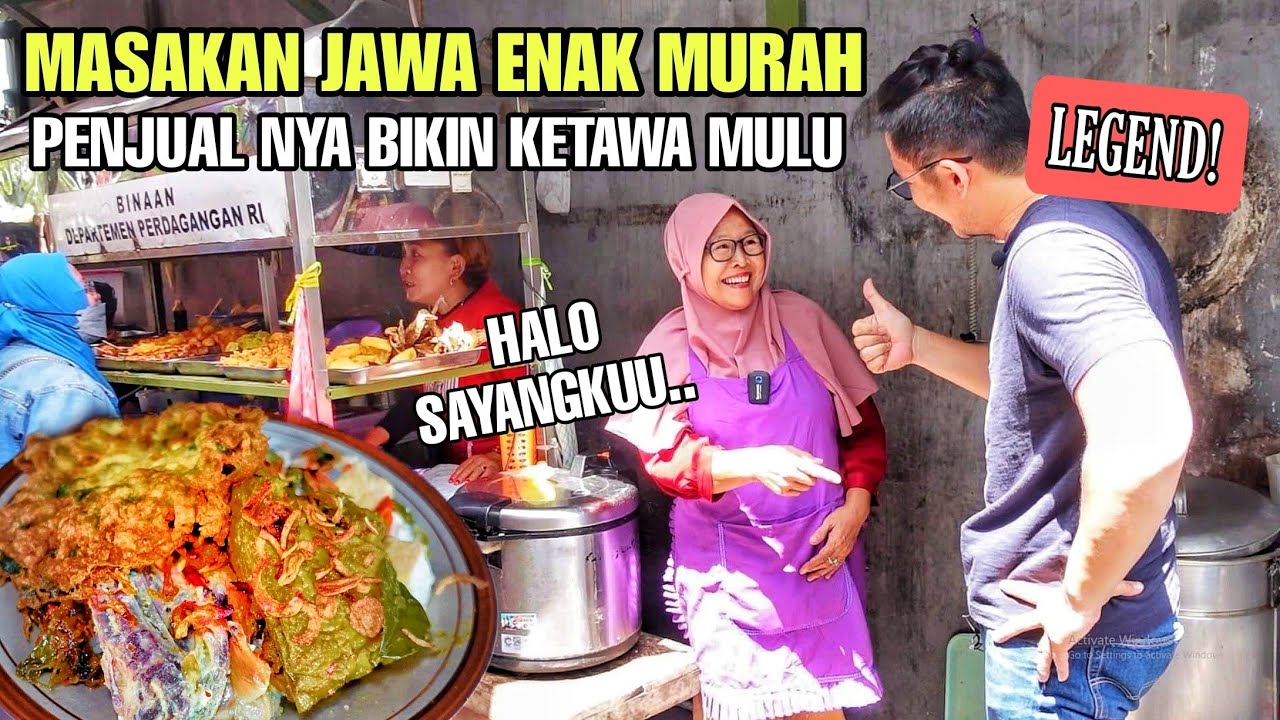 SEJAK 1980 AN !! MASAKAN JAWA ENAK MURAH & PENJUAL NYA KOCAK BANGET | KULINER SOLO | WARUNG BU MENEL