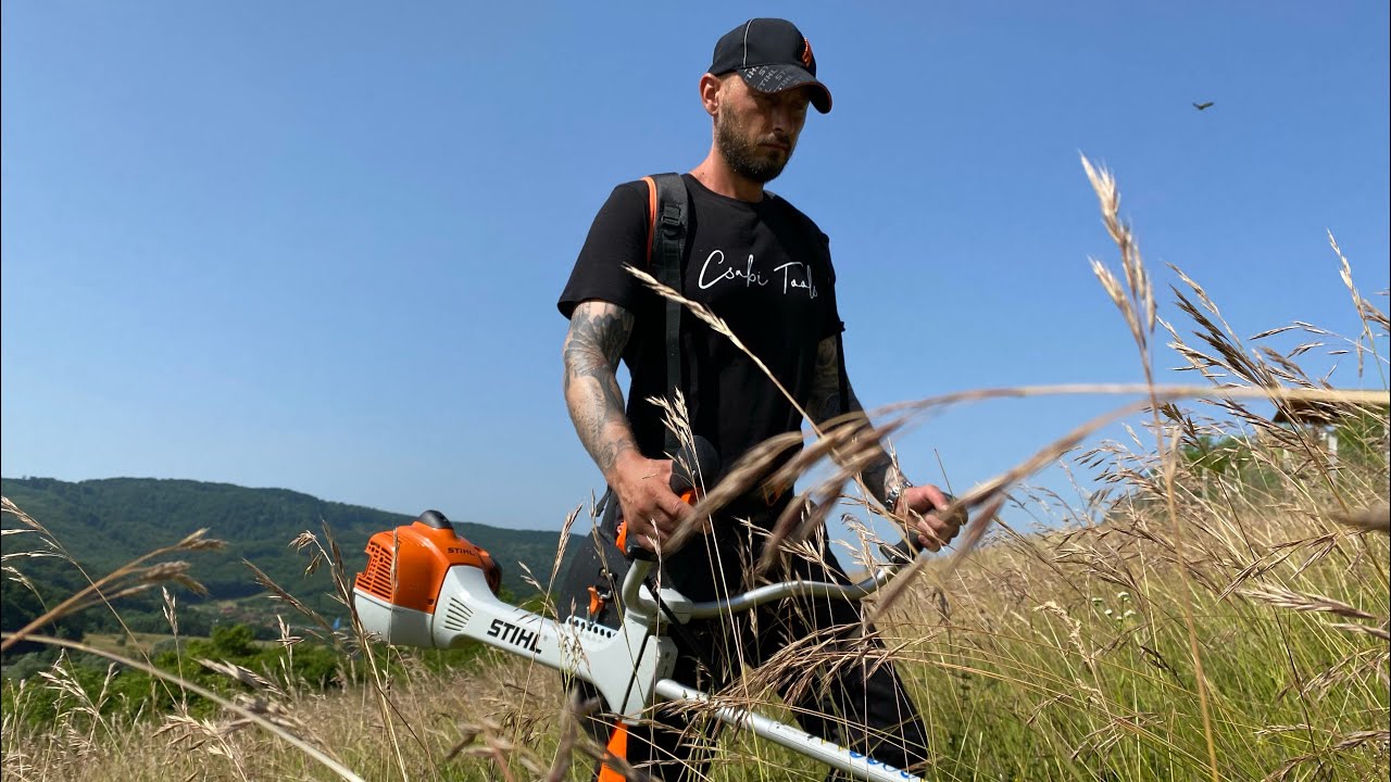 Mowing tall grass with Stihl Fs 460 C-EM and durocut 40-4 trimmer head.(Motocoasa  cu fir 4 mm .)
