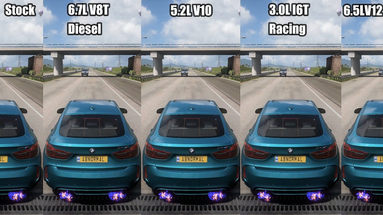 Forza Horizon 5 ||  2015 BMW X6 M || All Engine Swap || Top Speed Comparison || 4K ||