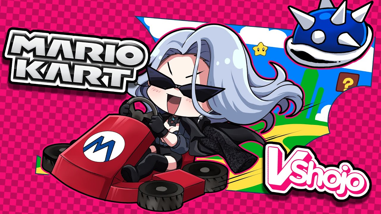 Моя первая большая коллаборация с VShojo!! (MARIO KART)