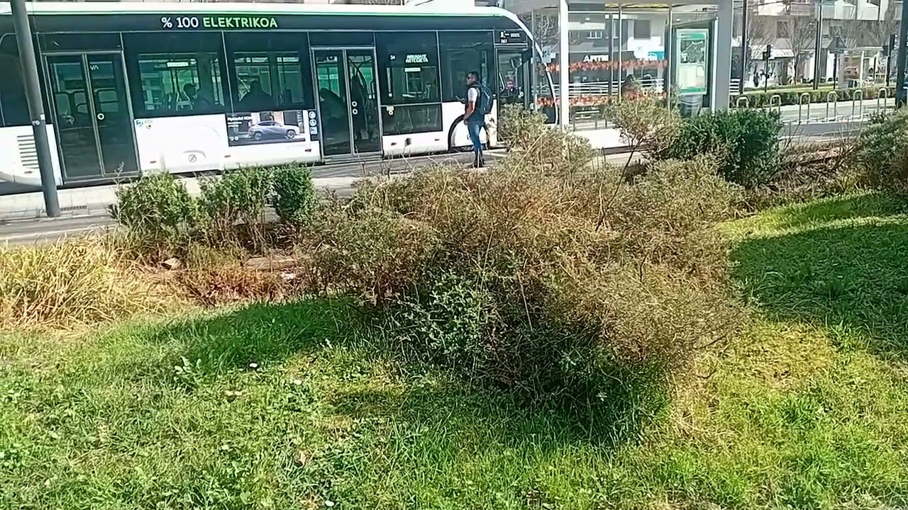 irizar ie tram de tuvisa N°161 en linea 5A arkaiate ASTEGUIETA  por el Europa  dia de sol 🏖🌞🕶