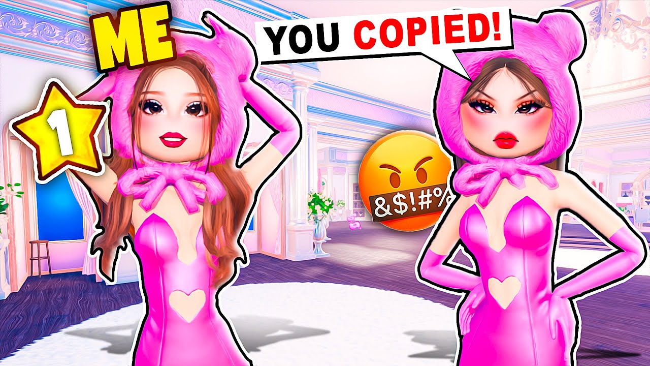 COPYING my SISTER in Dress To Impress!