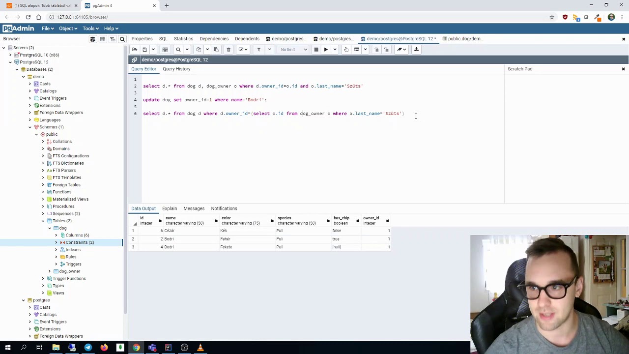 SQL alapok: Több táblából való lekérdezés, alias és a Joinok - Java Programozás Kezdőknek - 21. rész
