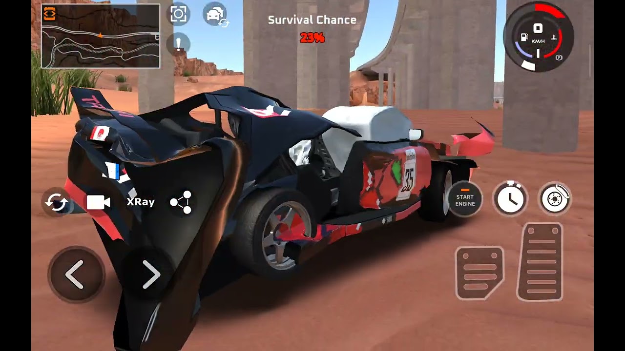Car crashes chance In drive X