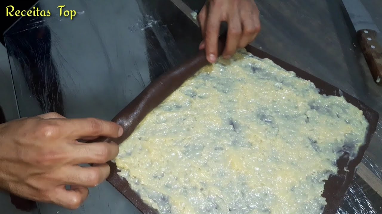 Rocambole de prest&iacute;gio receitas top doces caseiro, doces r&aacute;pido.