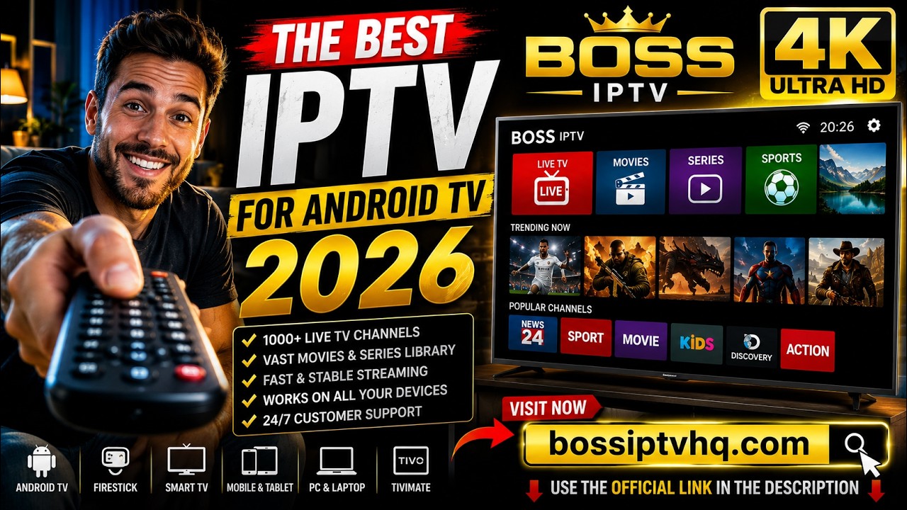 Best IPTV for Android TV 2026 | Boss IPTV Review (4K Streaming & Live TV)