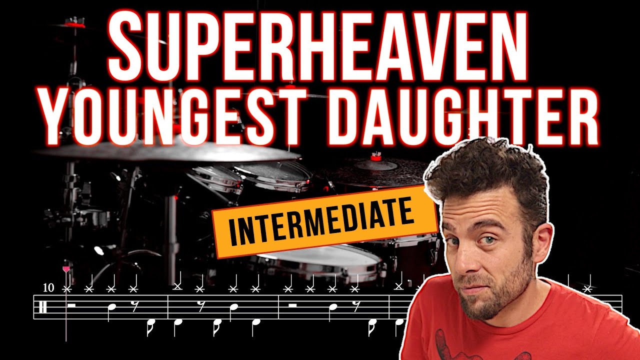 Superheaven - Youngest Daughter - Drum cover (with scrolling drum score)