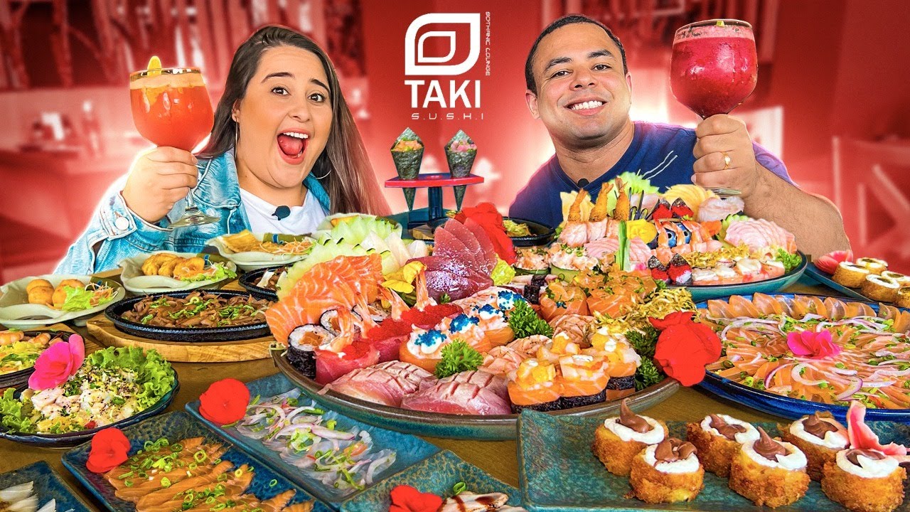 COMA O QUE PUDER EM 2 MINUTOS | TAKI SUSHI