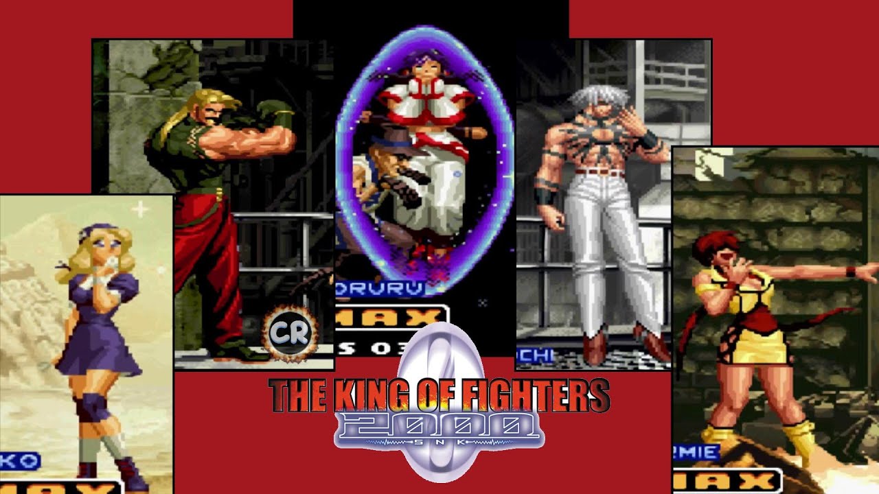 KOF 2000 All cinematic Strikers!!