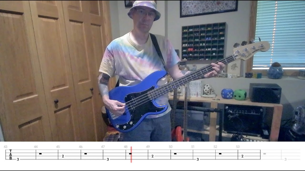 The Cure - Secrets (bass cover with tabs)