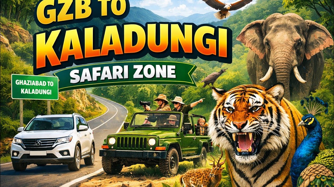 Live road route for Gzb to kaladungi zone Jim Corbett