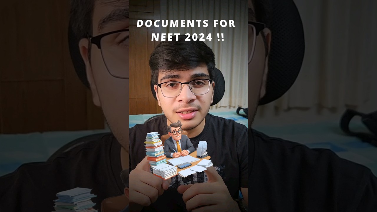 *must have* Documents for NEET 2024 🧐#shorts #neet #neet2024 #tips